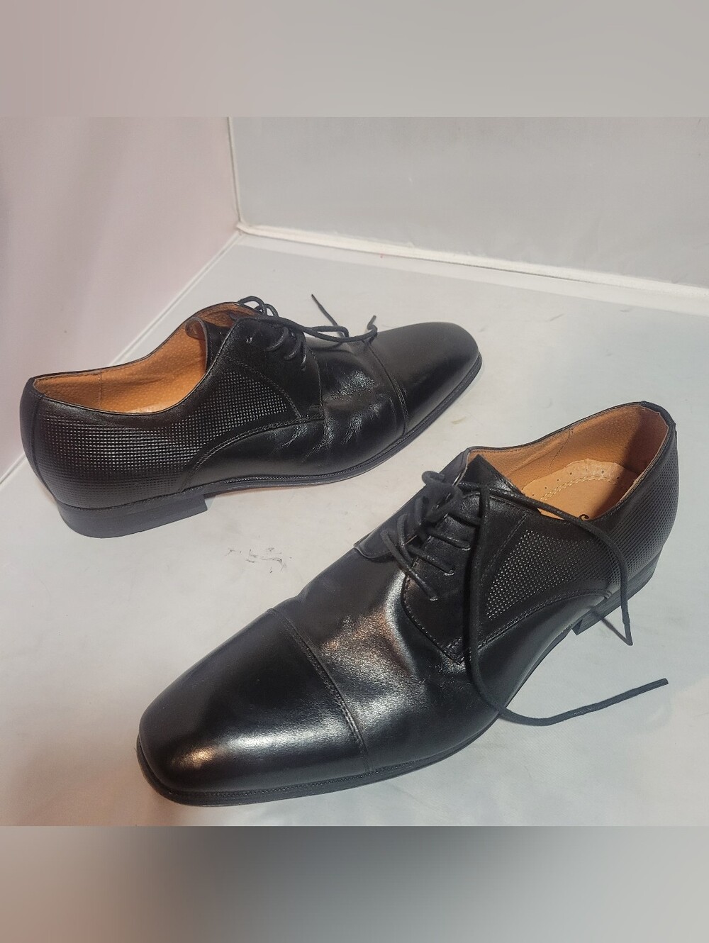 Florsheim Oxford Shoes Men's Size 10.5 D Black Leather Lace Up 15149-001